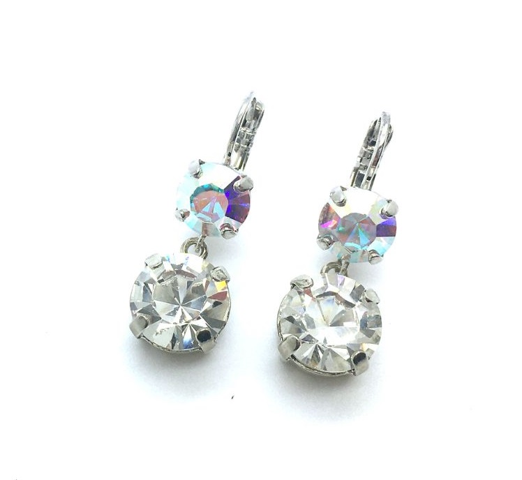 E-1440-2-001-RO6 (2) Mariana Earrings Brilliant Clear Austrian Crystals On A Clear Day Sweet Summer Coll. - Image 1