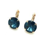 Mariana Earrings Exquisite Round Montana Austrian Crystals My Treasures Coll. - Image 3