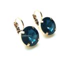 Mariana Earrings Exquisite Round Montana Austrian Crystals My Treasures Coll. - Image 2