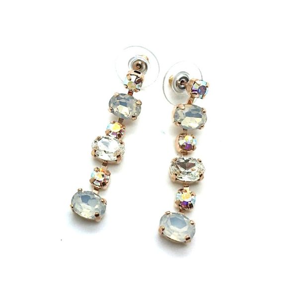 Mariana Earrings Beautiful Multi Tier Strand Austrian Crystals On A Clear Day Sweet Summer Coll.