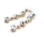 Mariana Earrings Beautiful Multi Tier Strand Austrian Crystals On A Clear Day Sweet Summer Coll. - Image 2