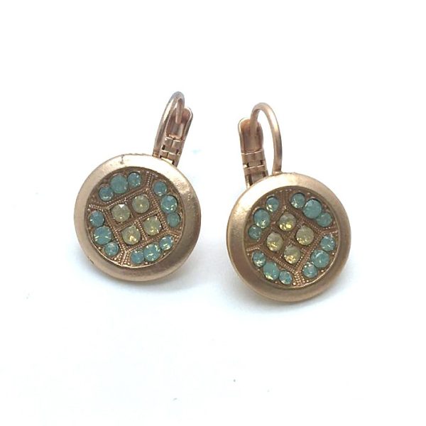 Mariana Earrings Round Finely Detailed Crystal Swarovski  Serai Cocktail Hour Coll.