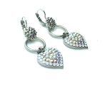 Mariana Earrings Exquisite Heart Shape Beaded Austrian Crystals On A Clear Day Sweet Summer Coll. - Image 3