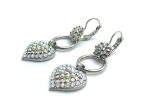 Mariana Earrings Exquisite Heart Shape Beaded Austrian Crystals On A Clear Day Sweet Summer Coll.