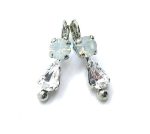 Mariana Earrings Luscious White Opal & Clear Austrian Crystals On A Clear Day Sweet Summer Coll.