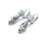 Mariana Earrings Luscious White Opal & Clear Austrian Crystals On A Clear Day Sweet Summer Coll. - Image 2