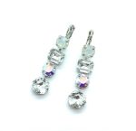 Mariana Earrings Glitzy Multi Tier Strand Austrian Crystals On A Clear Day Sweet Summer Coll. - Image 2