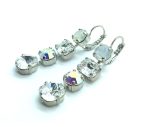 Mariana Earrings Glitzy Multi Tier Strand Austrian Crystals On A Clear Day Sweet Summer Coll.