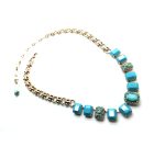 Mariana Necklace Finely Detailed Turquoise & Turquoise Opal Crystal Swarovski My Treasures Coll.