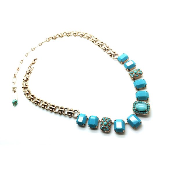 Mariana Necklace Finely Detailed Turquoise & Turquoise Opal Crystal Swarovski My Treasures Coll.