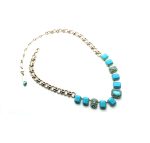 Mariana Necklace Finely Detailed Turquoise & Turquoise Opal Crystal Swarovski My Treasures Coll. - Image 3