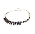 Necklace By Mariana Woman Sophisticated Amethyst, Sapphire and AB Swarovski Crystals - Image 2