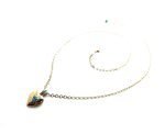 Mariana Pendant Necklace Heart Shape Locket Turquoise Austrian Crystals My Treasures Coll. - Image 2