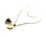 Mariana Pendant Necklace Heart Shape Locket Turquoise Austrian Crystals My Treasures Coll. - Image 3