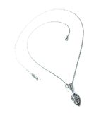 Mariana Necklace Gorgeous Leaf Shape Beaded Austrian Crystals On A Clear Day Sweet Summer Coll. - Image 2