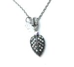 Mariana Necklace Gorgeous Leaf Shape Beaded Austrian Crystals On A Clear Day Sweet Summer Coll.