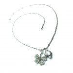 Mariana Necklace Elegant Clover & Clear Crystal Swarovski On A Clear Day Sweet Summer Coll.