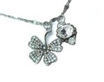 Mariana Necklace Elegant Clover & Clear Crystal Swarovski On A Clear Day Sweet Summer Coll. - Image 3