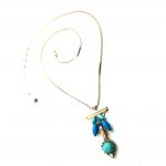 Mariana Necklace Pendant Elegant Howlite Chinese Turq Mineral Bliss Nirvana Coll.