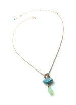 Necklace Pendant By Mariana Woman Beautiful Aqua Marquise Swarovski Crystals - Image 3