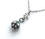 Mariana Necklace Dainty Butterfly & Round Pendant Beaded Crystal Swarovski On A Clear Day Sweet Summer Coll.