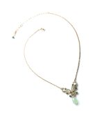 Mariana Necklace Lovely Butterfly Beaded with Tear Drop Crystal Swarovski Ivy Botanica Coll.