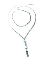 Mariana Necklace Sassy Tassel & Triple Tier Strand Crystal Swarovski On A Clear Day Sweet Summer Coll.
