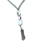 Mariana Necklace Sassy Tassel & Triple Tier Strand Crystal Swarovski On A Clear Day Sweet Summer Coll. - Image 2