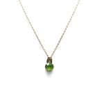 Mariana Pendant Necklace Oval Shape Lime & Green Austrian Crystals My Treasures Coll.
