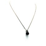 Mariana Pendant Necklace Oval Shape Ametyst Mineral & AB Swarovski Crystals My Treasures Coll. - Image 2