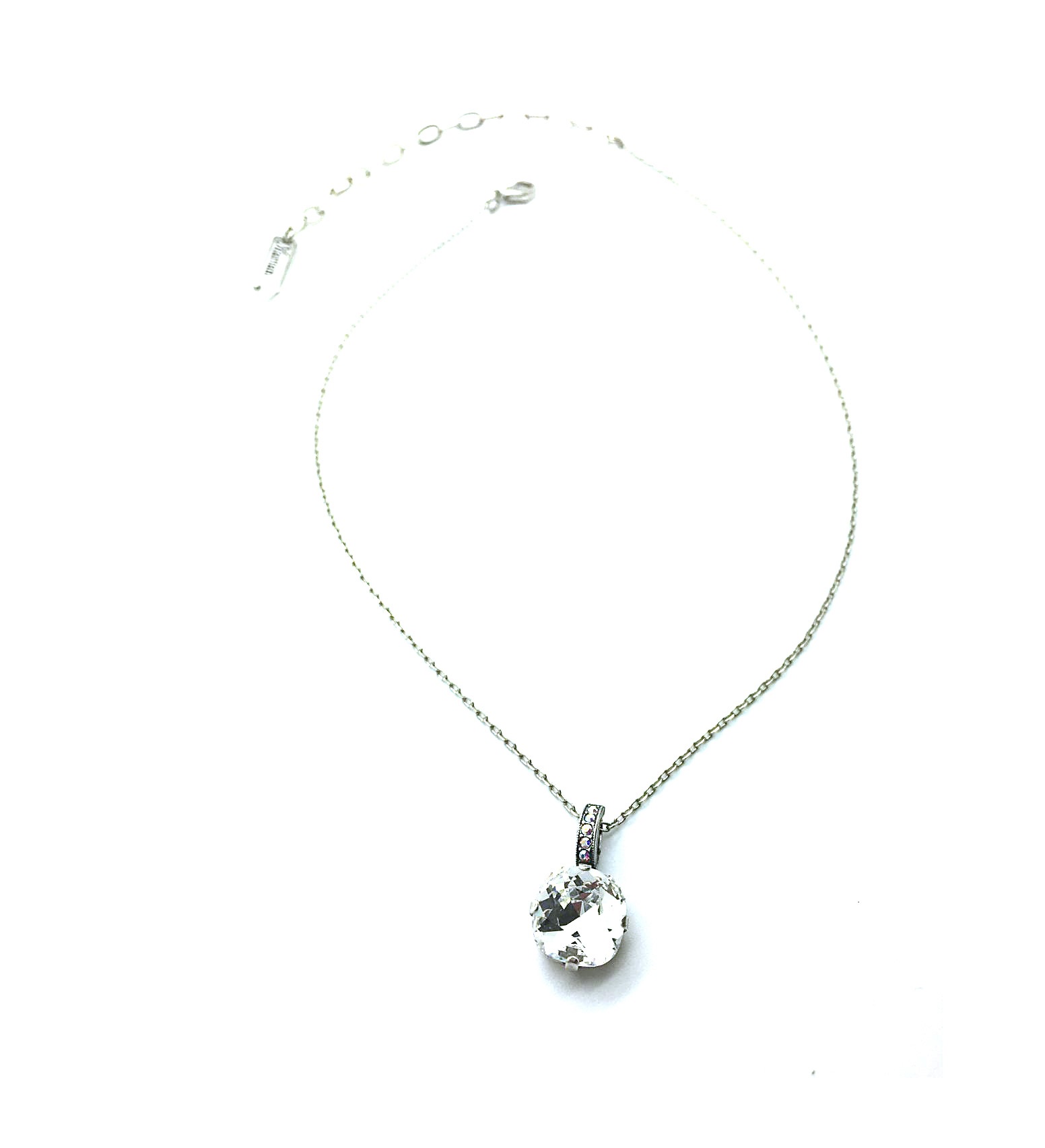 N-5326-2-001-SP (1) Mariana Necklace Pendant Lovely Cushion Clear Crystal Swarovskin On A Clear Day Sweet Summer Coll. - Image 1