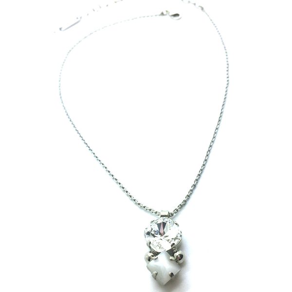 Mariana Necklace Simply Elegant Faceted Clear Crystal Swarovski On A Clear Day Sweet Summer Coll.