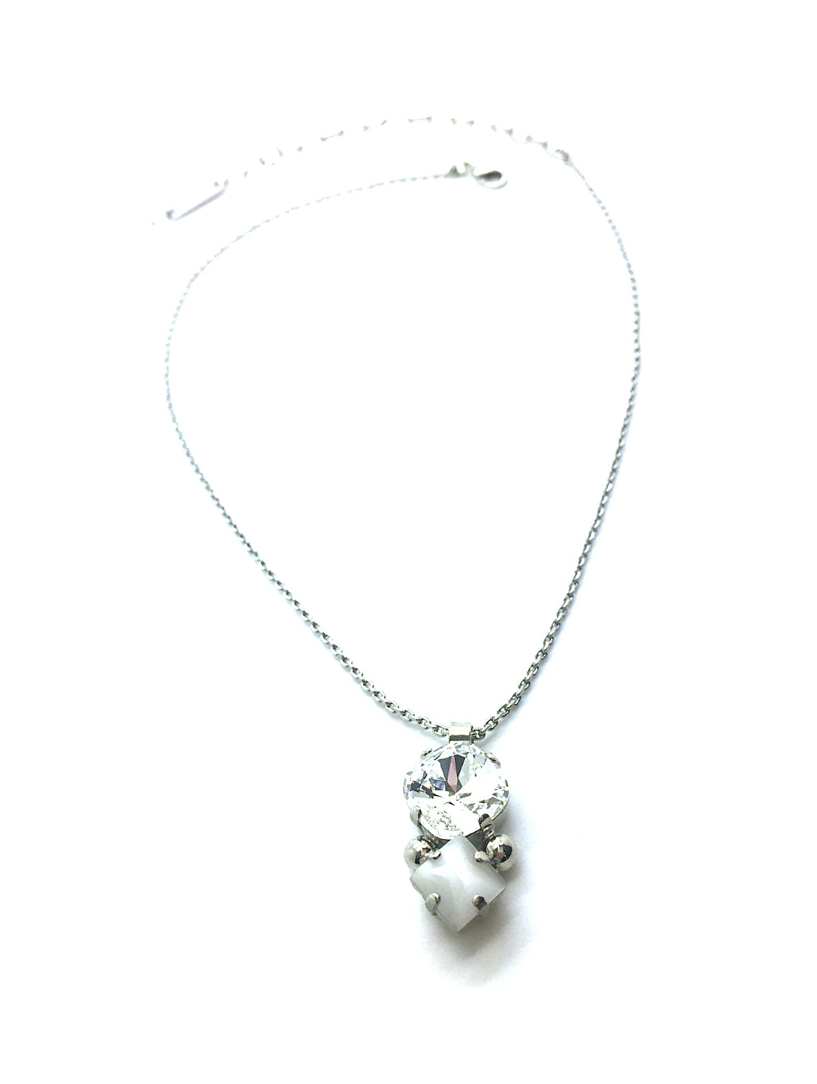 N-5326-3-001-RO (1) Mariana Necklace Simply Elegant Faceted Clear Crystal Swarovski On A Clear Day Sweet Summer Coll. - Image 1