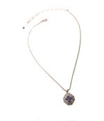 Mariana Pendant Necklace Finely Octagon Beaded Austrian Crystals Purple Rain Cocktail Hour Coll. - Image 3