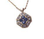 Mariana Pendant Necklace Finely Octagon Beaded Austrian Crystals Purple Rain Cocktail Hour Coll. - Image 2