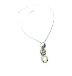 Mariana Necklace Exquisite Triple Tier Strand Crystal Swarovski On A Clear Day Sweet Summer Coll. - Image 3