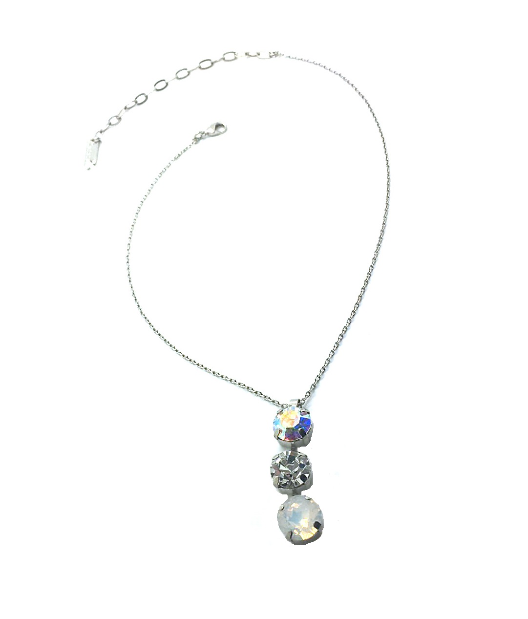 N-5448-3-001-RO (2) Mariana Necklace Exquisite Triple Tier Strand Crystal Swarovski On A Clear Day Sweet Summer Coll. - Image 1