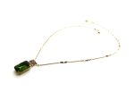 Mariana Necklace Pendant Radiant Olivine & Clear Crystal Swarovski My Treasures Coll.