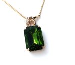 Mariana Necklace Pendant Radiant Olivine & Clear Crystal Swarovski My Treasures Coll. - Image 2
