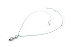 Mariana Pendant Necklace Round Opal & Tear Drop Crystal Swarovski On A Clear Day Sweet Summer Coll.