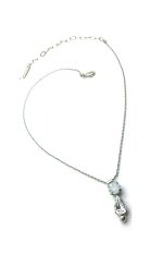 Mariana Pendant Necklace Round Opal & Tear Drop Crystal Swarovski On A Clear Day Sweet Summer Coll. - Image 3
