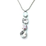 Mariana Necklace Pendant Gorgeous Multi Tier Strand Austrian Crystals On A Clear Day Sweet Summer Coll. - Image 2