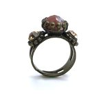Ring By Mariana Woman Adjustable Agate Mineral and Colorado Topaz Swarovski Crystals - Image 3