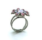 Mariana Ring Gorgeous Flower Shape Rose, AB & White Opal Austrian Crystal My Treasures Coll. - Image 3