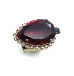 Ring By Mariana Woman Exude Elegance Royal Red Swarovski Crystal - Image 2