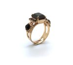 Ring By Mariana Woman Adjustable Finely Detailed Garnet Mineral