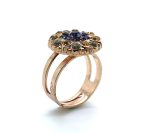 Ring By Mariana Woman Elegant Amethyst and Topaz Swarovski Crystals - Image 3