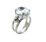 Mariana Ring Adjustable Brilliant Clear Crystal Swarovksi On A Clear Day Sweet Summer Coll.