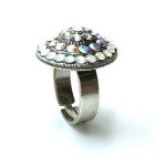 Mariana Ring Gorgeous Round Beaded Crystal Swarovski On A Clear Day Sweet Summer Coll. - Image 3