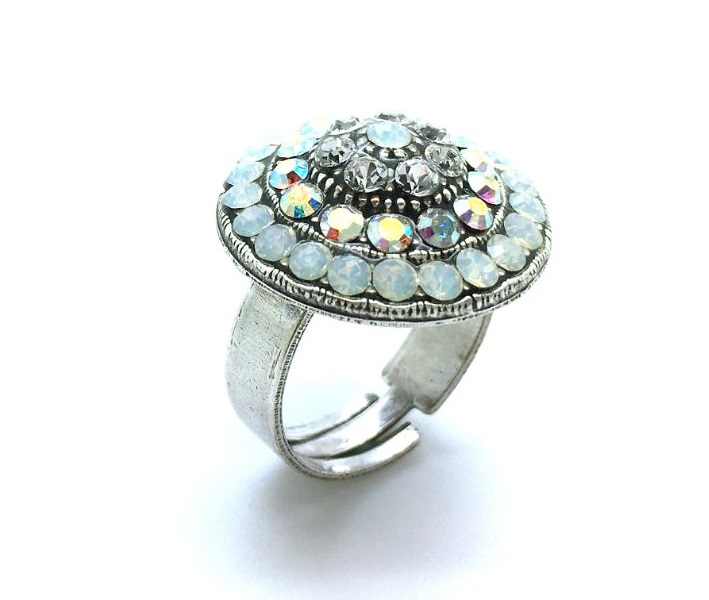 R-7408-1-001-SP (2) Mariana Ring Gorgeous Round Beaded Crystal Swarovski On A Clear Day Sweet Summer Coll. - Image 1